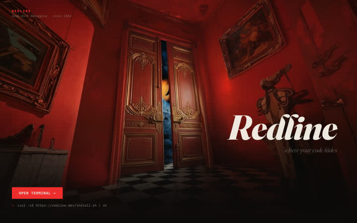 Redline website screenshot